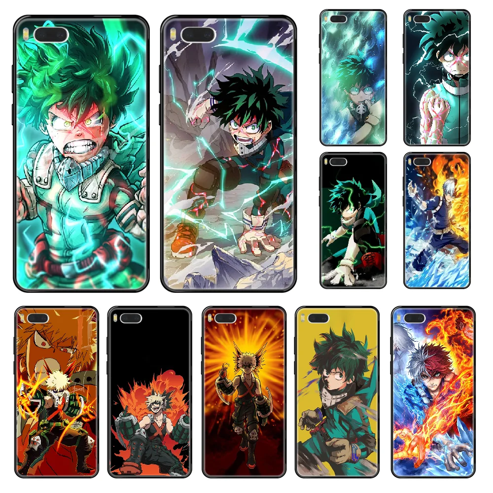 Чехол для телефона my hero Academy Anime Xiaomi Redmi Mi 3 5 6 8 9 A1 2 Max3 Mix2 X SE Lite Pro Черный Роскошный