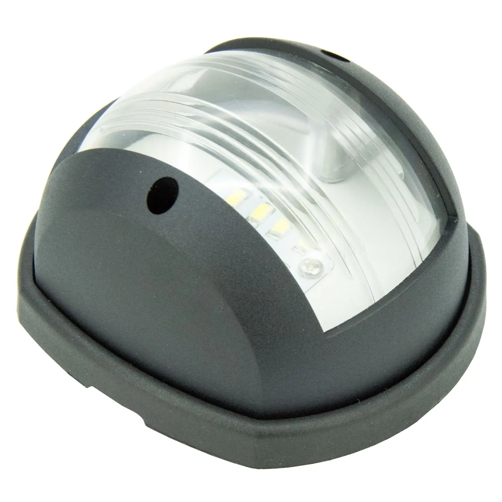 Морской Stern светильник навигационные светодиодный прозрачные линзы 12V черный