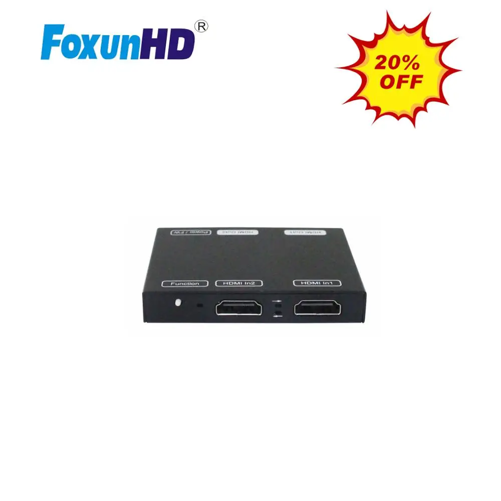 Сплиттер Foxun 1X2 HDMI с поддержкой HDCP2.2 HDR10 4k @ 60hz SW11 переключатель 2 входа 1 выход |