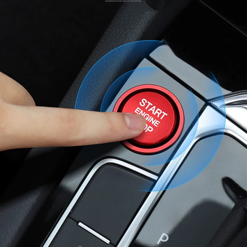 

For Volkswagen New Magotan Passat Tiguan L Tangge Interior Modification Ignition Button SMD One-click Start Decoration Ring
