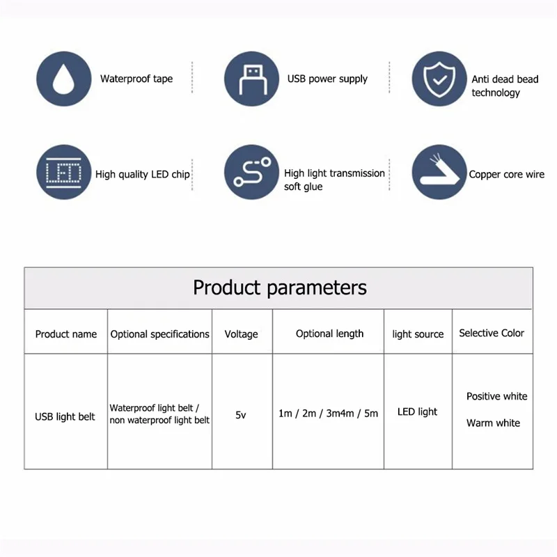 OUFULA светодиодный светильник строка с Водонепроницаемый USB 2835 патч мягкий шкаф
