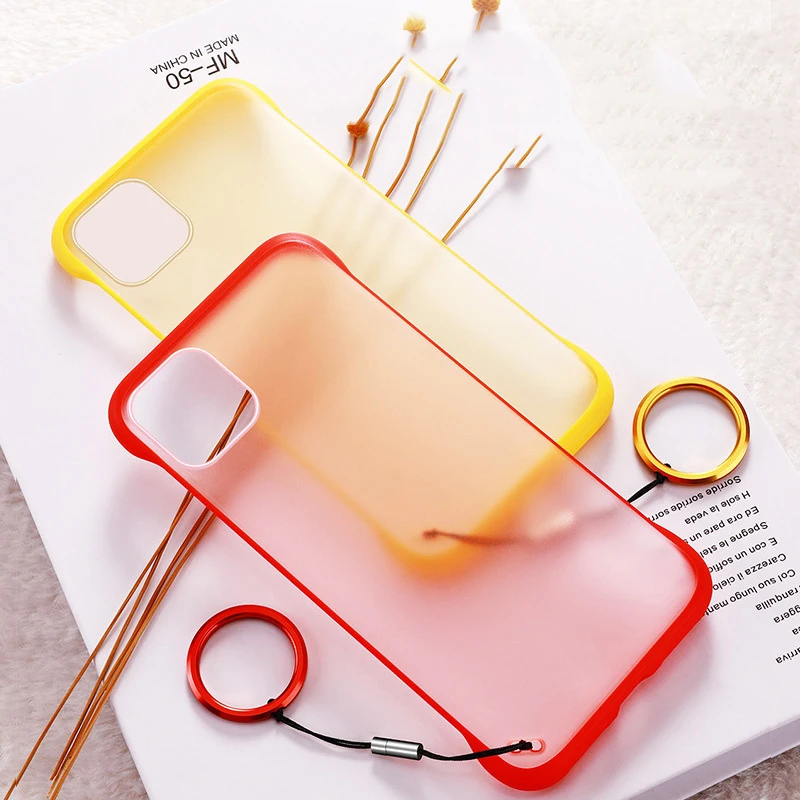 Case for iPhone 12 Pro Max Hard Back With Strap Cover for iPhone 11 Pro Max 12 Mini SE 2nd Generation 2020 XS Max 6 7 8 Plus