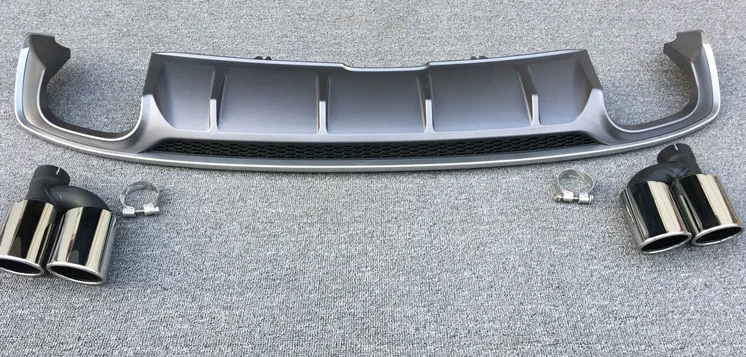 Новый ABS 4 выхода задний бампер диффузор с выхлопная система для 17 18 Audi A5 S5 дверный