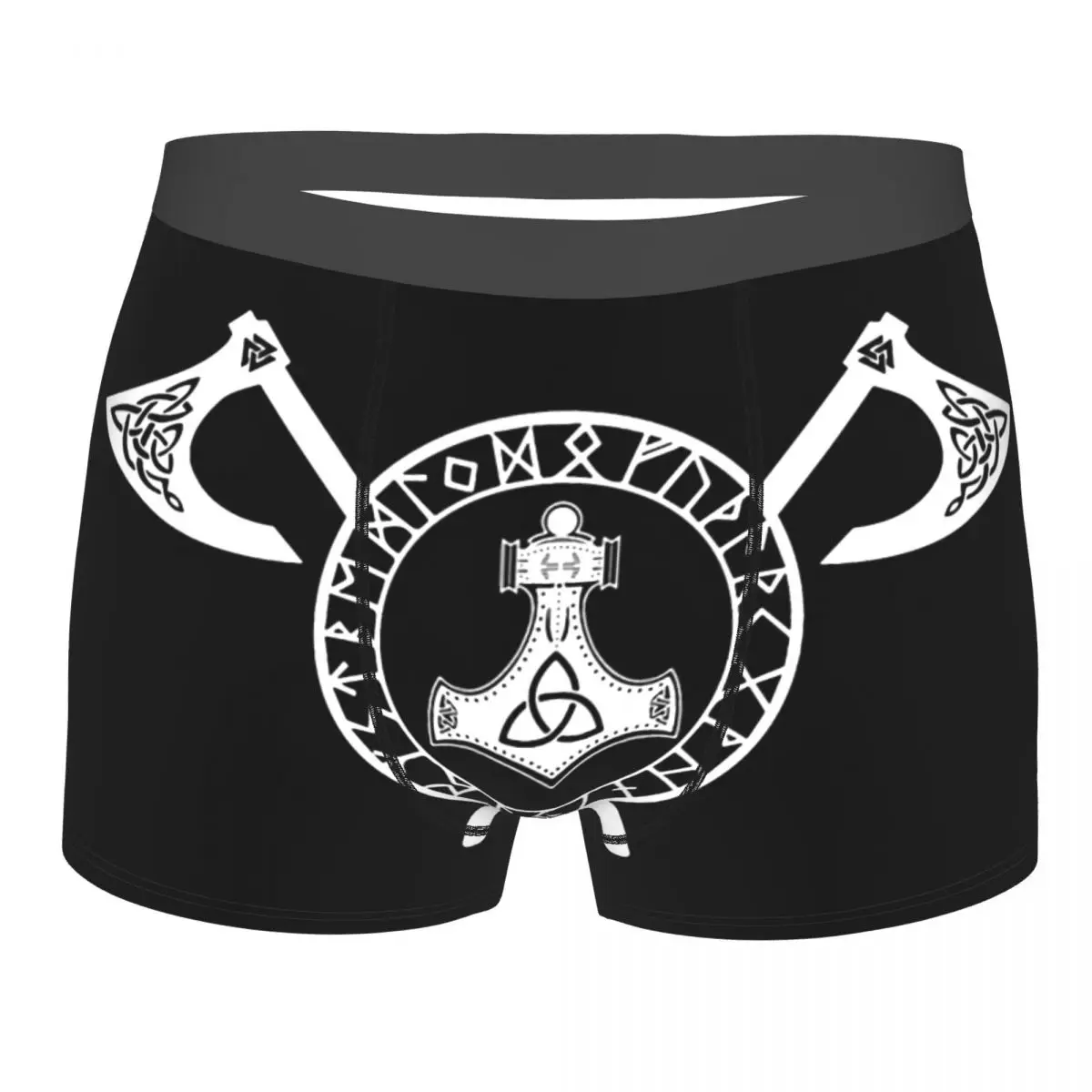 

Трусы Norse Axe - Mjolnir мужские белые, дышащее нижнее белье для мужчин