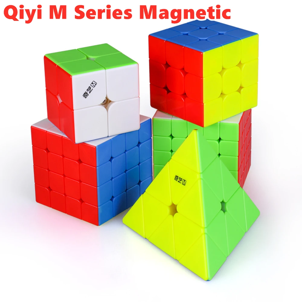 Qiyi MS серия Магнитный 2x2x2 3x3x3 магический куб 4x4x4 5x5x5 скоростной 2x2 3x3 Пирамидка 4x4 magico