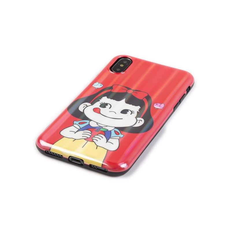 Роскошный Блестящий глянцевый мягкий силикон imd чехол для iPhone X XR 10 XS Max 7 Plus 8 6 6S