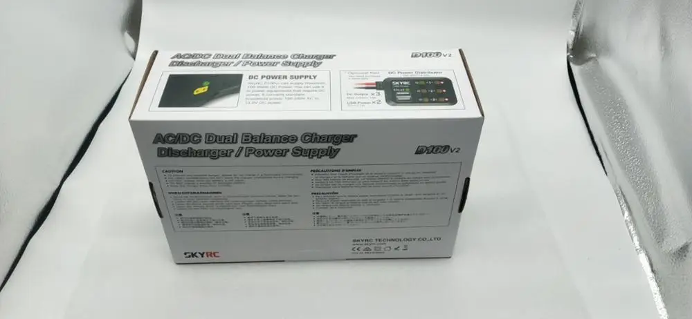 Skyrc D100 V2 D100V2 Двухканальное зарядное устройство AC/DC LiPo 1-6s 2x100 Вт двойное с Bluetooth