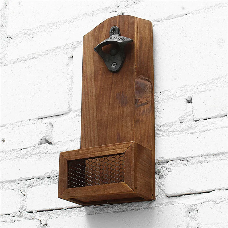 

Vintage Wall Bottle Opener Antique Iron Wall Mounted Bar Beer Glass Bottle Cap Opener Kitchen Tools Wall Beer Cap Drink Opener