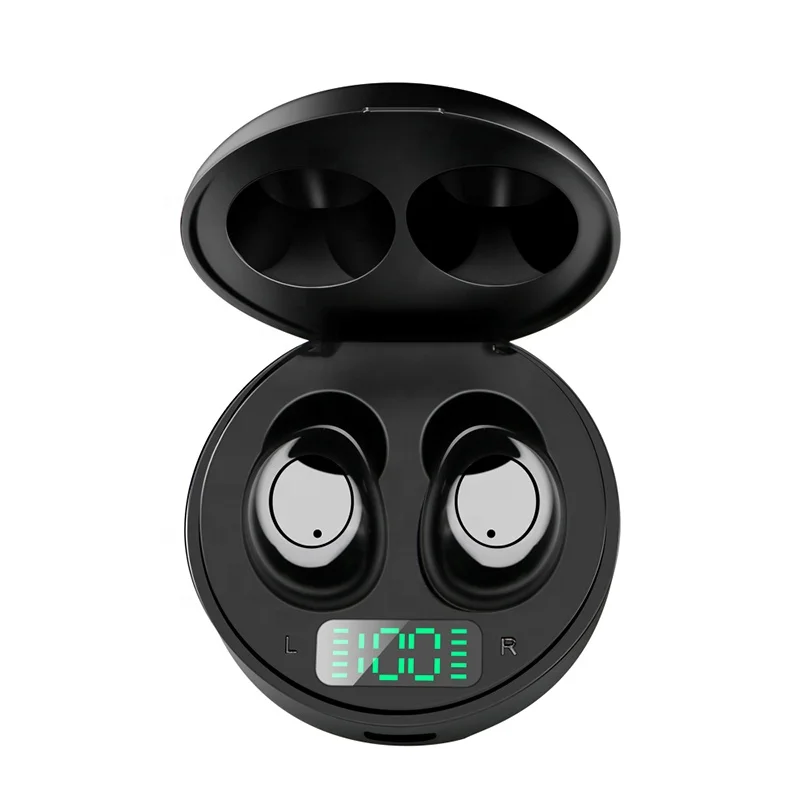 J1 наушники вкладыши TWS Bluetooth V5.0 Беспроводной светодиодный Мощность Дисплей мини