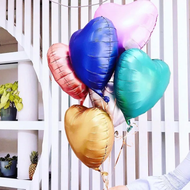 

5pcs 18inch Star heart Balloons Inflatable Aluminum foil Balloon Wedding Birthday Party decorations baby shower Christmas Supply