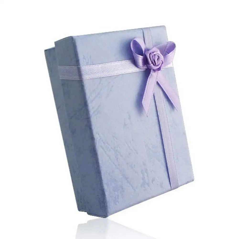 Cuboid браслет с бантами Ожерелье Браслет Ювелирный держатель Чехол подарочная