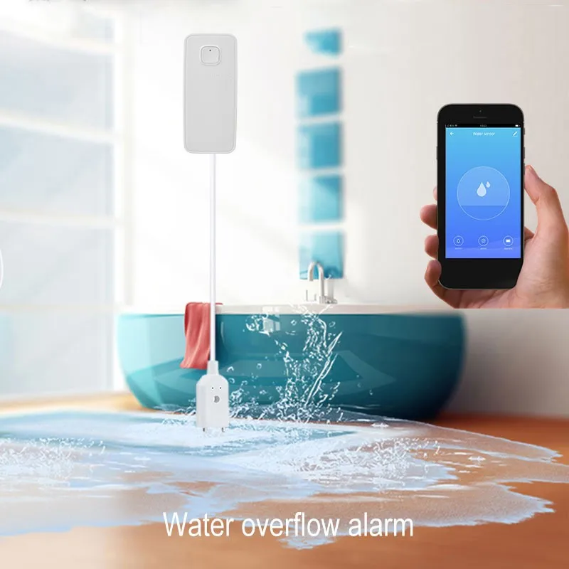 Smartlife app Wifi Water Sensor Leak Detector Level Leakage Alarm SmartHouse Voice Control Flood Leve |