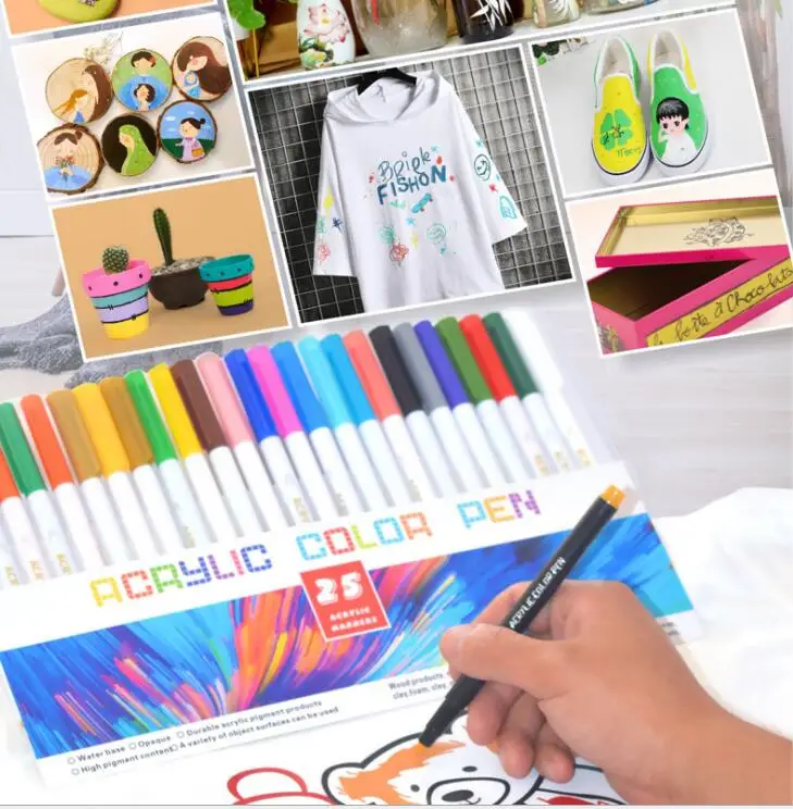 

easter set paint for eggs Permanent Acrylic Paint Pens for Rocks Painting, Ceramic, Glass, Wood, Fabric, Canvas, Mugs,