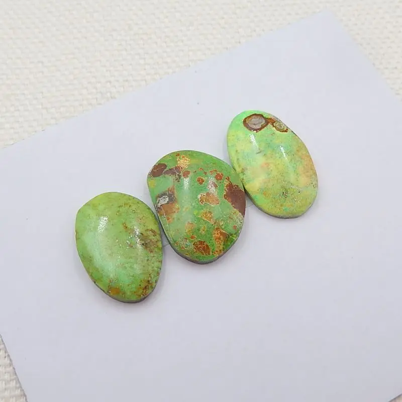 

Wholesale 3Pcs Natural Stone Ganspie Cabochon Setting 17x10x4mm 15x11x4mm,4g Fashion Jewelry Cabochons Accessories
