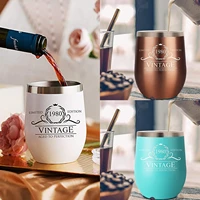 120z360ml wine tumbler double layer vacuum eggshell thermos cup double wall vacuum insulated for keeping any cold and hot drink