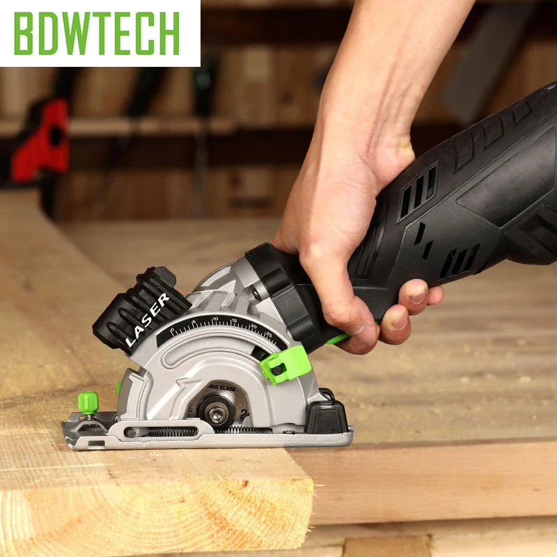 Bodew Tech BTC01 5.8Amp мини циркулярная компактная пила с 89 мм &quot24 T TCT лезвие вакуумный