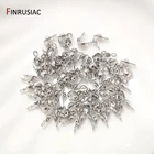 Обжимные наконечники для бусин Calotte 3 мм4 мм, покрытые золотом 14 к, соединительные зажимы, компоненты фитингов, наконечники для бусин с двумя чашками, оптовая продажа