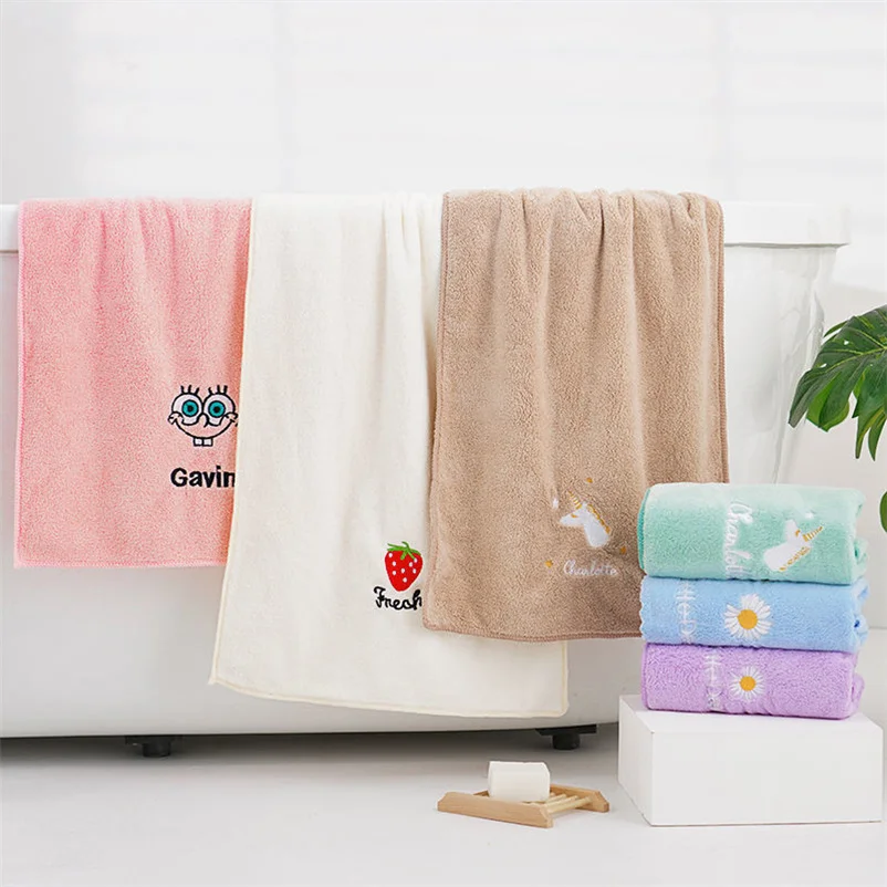 Bath Towel for Adults Kids 70x150cm/105x105cm Absorbent Quick Drying Spa Body Wrap Face Hair Shower Towels Sets Beach Cloth | Дом и сад