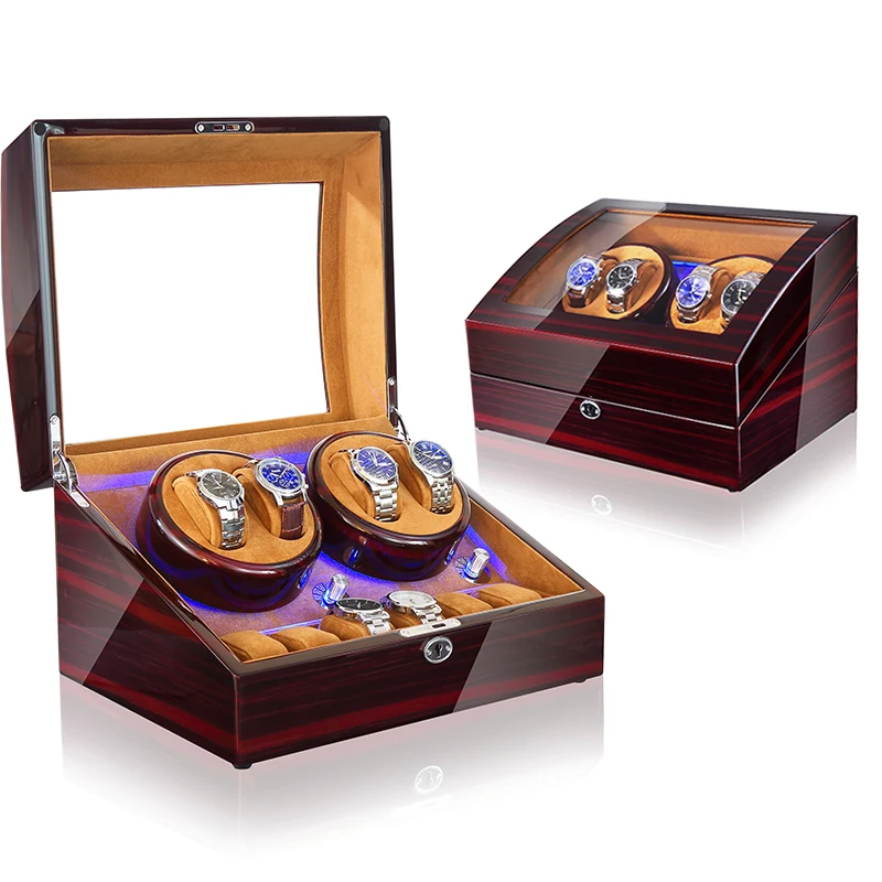5 MODES 4+6 Watch Winder for Automatic Watches Chain Motor Wooden Rotary Shaker Watch Accessories Box Watches Storage Collector enlarge