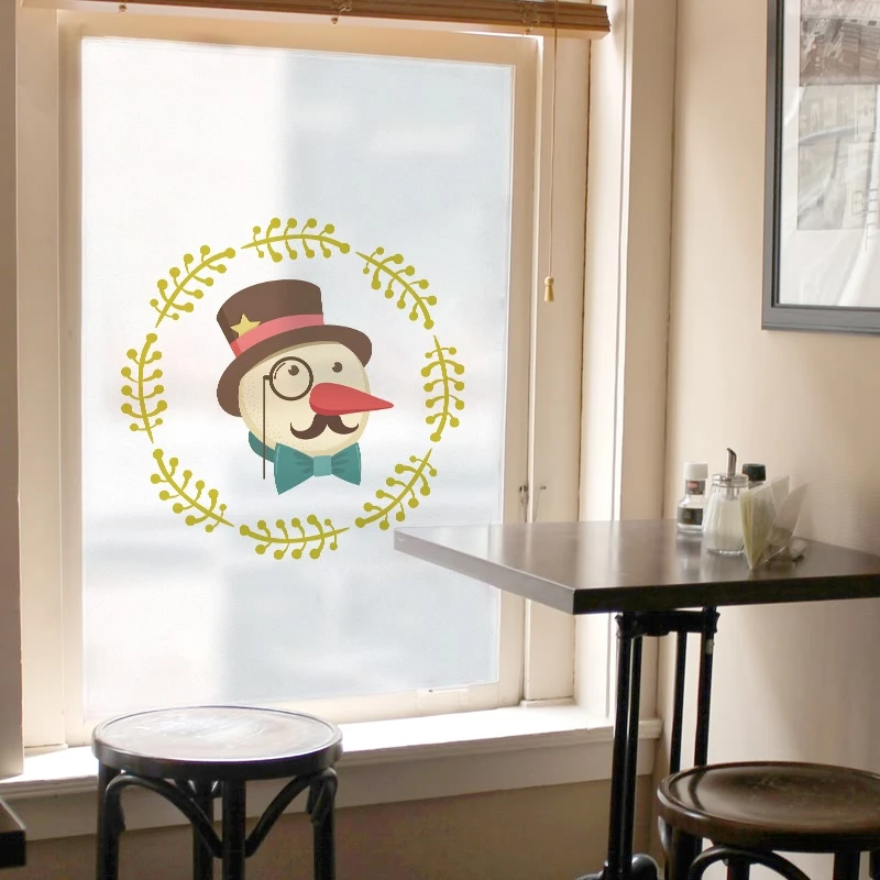 Custom Size Electrostatic Window Sticker Christmas Style PVC Private Home Decor Foil For Door Cabinet Wardrobe 60cmx100cm | Дом и сад