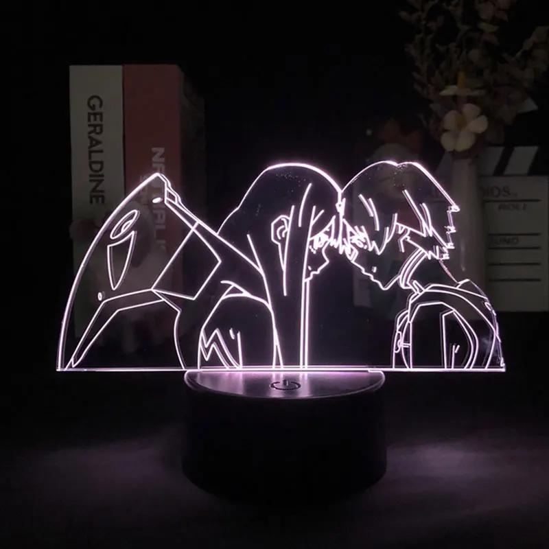

3D Lamp DARLING In The FRANXX 02 Japanese Anime Manga Night Light Alarm Clock Base Light Dropship Projector Decoration Desk Kid