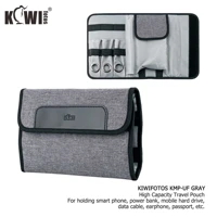 kiwi durable high capacity travel pouch holder organizer for smart phone earphone mobile hard drive pens memory cards case bag