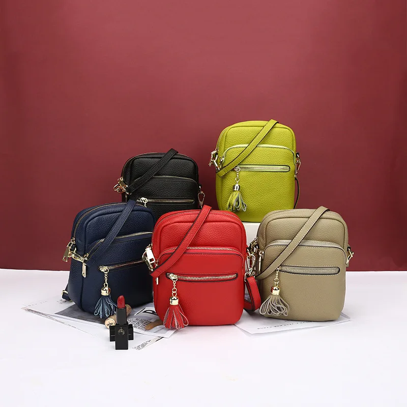 

High Quality Women Bag Cow Leather Casual Bags For Women Handbags Korean Women Clutch Bag Small Flap Shoulder Messenger Bags