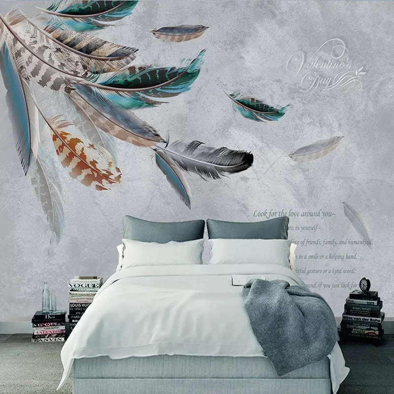 Настенные 3D обои на заказ Современные Простые рисунки с изображением растений