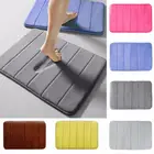 Домашний коврик для ванной из кораллового флиса, коврик для ванной, впитывающий воду Нескользящий Впитывающий Коврик из пены с эффектом памяти, моющийся дизайнерский напольный коврик для ванной