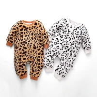 baby rompers chic leopard onesie for infant boygirl long sleeve winter outfits newborns jumpsuits 0 2y baby jumper milamiya