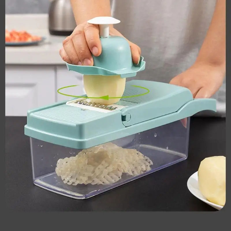 8 в 1 многофункциональная овощерезка для картофеля моркови ручная Овощечистка