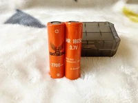 2pcs new basen 18650 2700mah 3 7v 45a battery orange eagle high discharge rate rechargeable li lon power batteries
