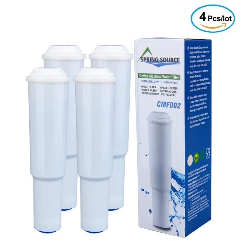 

Replacing the charcoal water filter for JURA espresso machines and JURA Capresso coffee machines, 4 packs