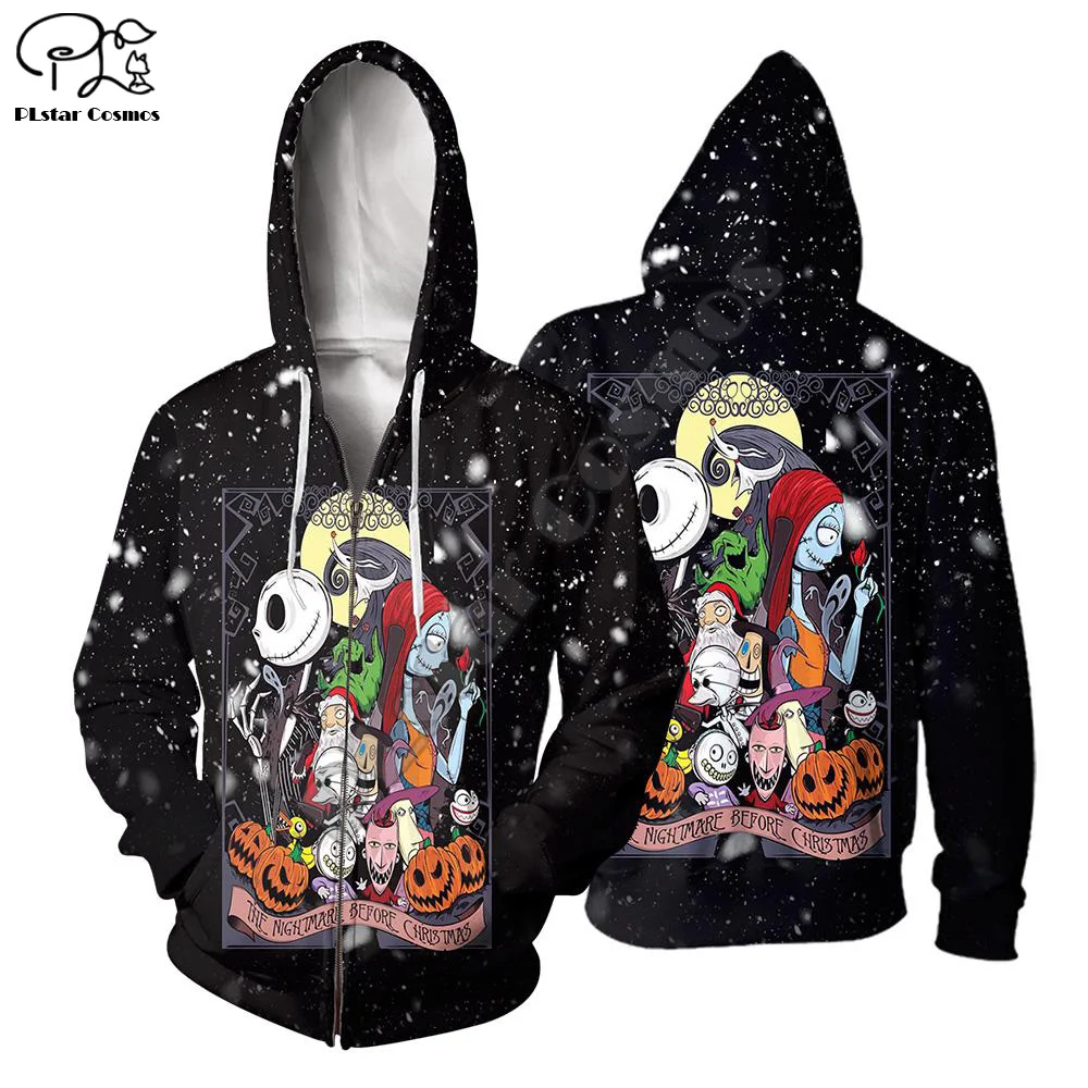 

PLstar Cosmos The Nightmare Before Christmas Jack Skellington Christmas Sweatshirt Funny 3Dprint Mens/Womens Hoodies Pullover 19