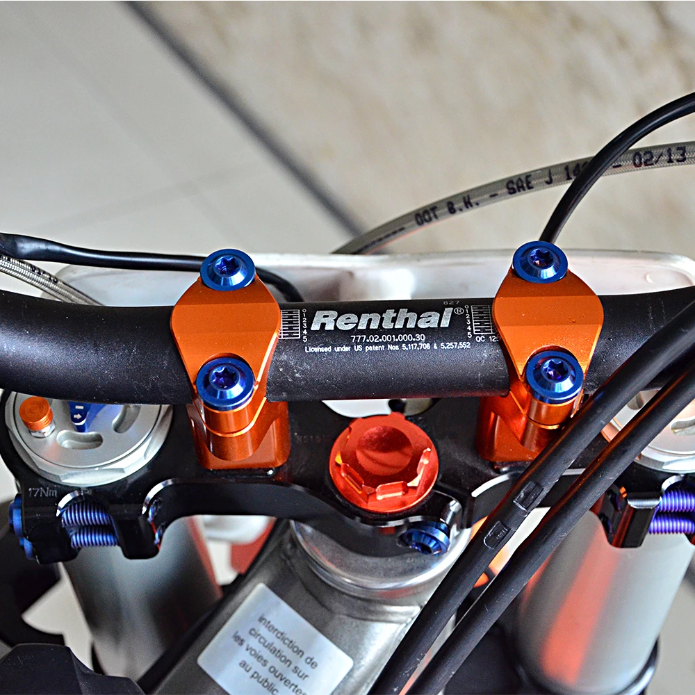 NICECNC 1 1/8 &quotРуль Зажим бар стояки Поддержка крепления для KTM 125 250 300 350 400 500 EXC EXCF XCW TPI