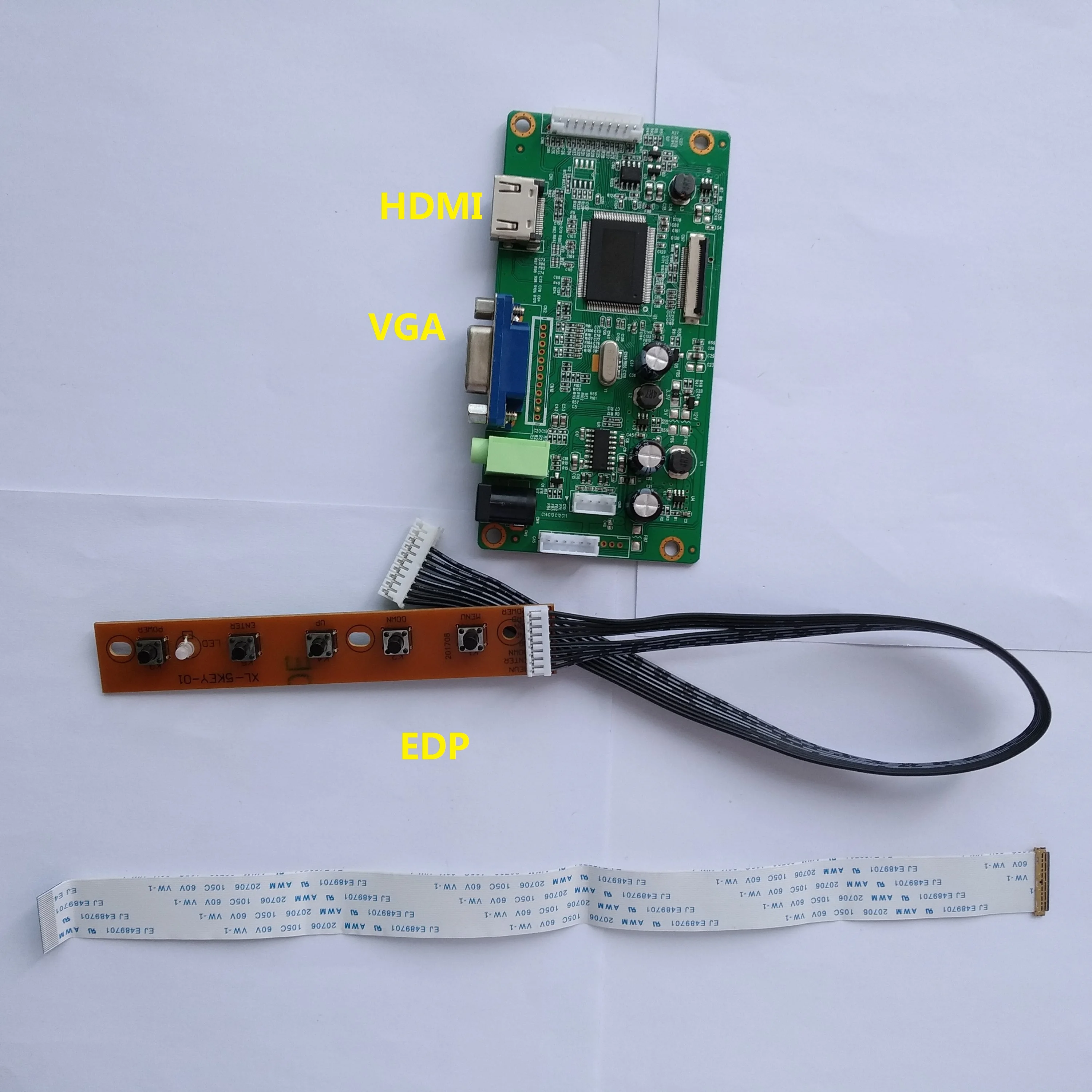 

LED VGA HDMI-compatible LCD EDP mini Controller Board diy KIT For NV156FHM-N47/N48 NV156FHM-N49 card Screen PANEL