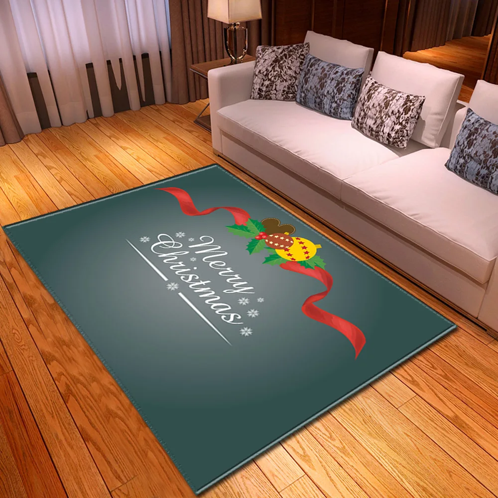 

3D Cartoon Christmas Carpet Non-slip Mat Carpet Living Room Bedroom Carpet Children's Room Decoration Fairy Rug Decoration