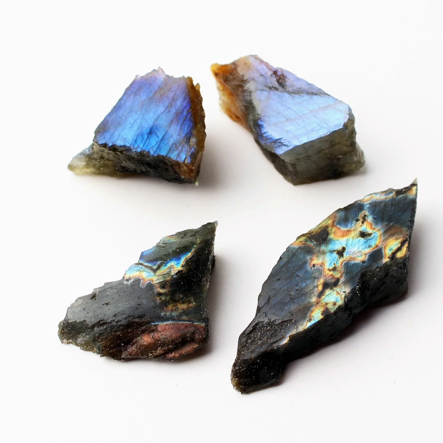 1 шт. натуральный лабрадорит кристалл необработанный камень одна сторона