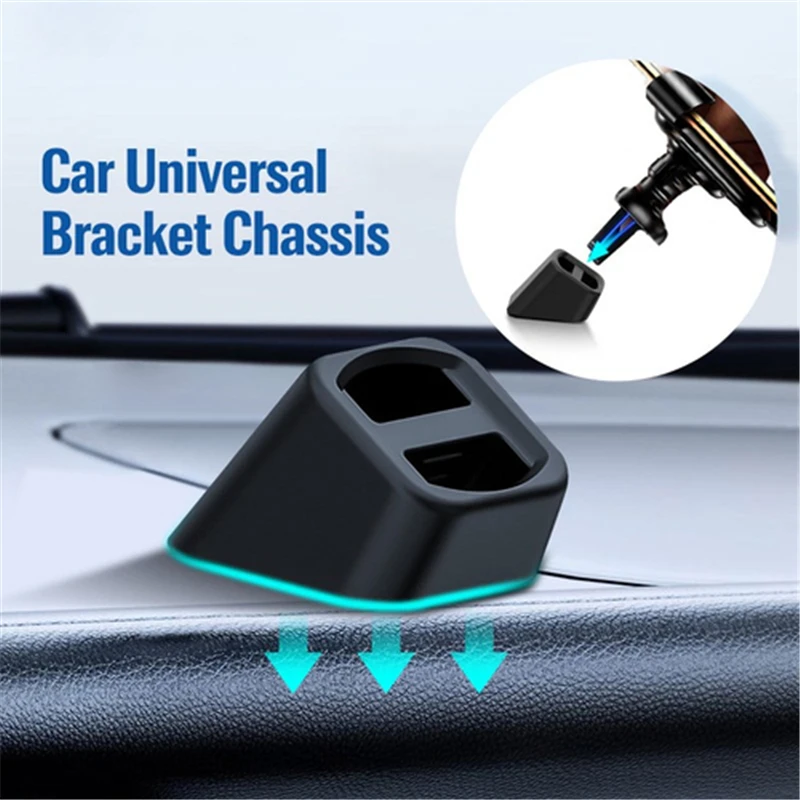 

1 PC Universal Wireless Car Charger Dashboard Base Navigation Bracket Auto Mobile Phone Holder Air Outlet Clip Stand Accessories