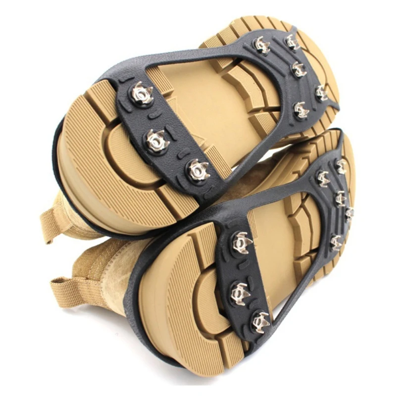 

Anti-slip Ice Gripper Hiking Cleats Spike Traction Ice Stud Shoes Grip 8 Teeth Ice Gripper For Shoes Snow Crampons