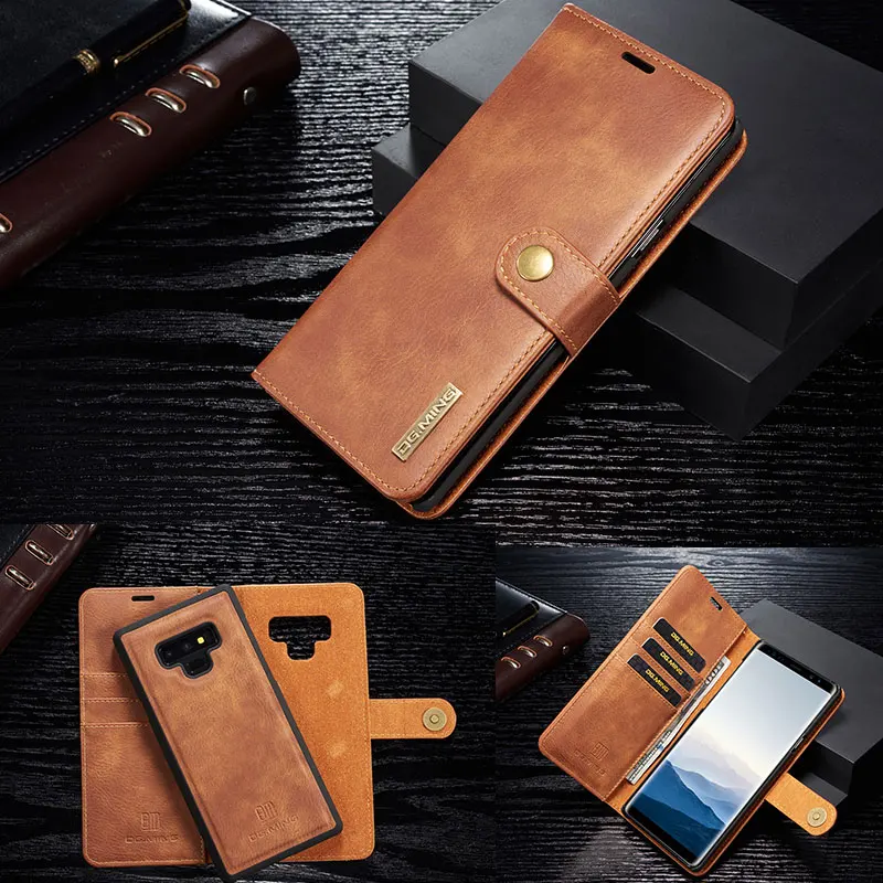 Роскошный кожаный чехол для S10 S20 S21 плюс Note20 Ультра на магните со съемным Samsung Galaxy