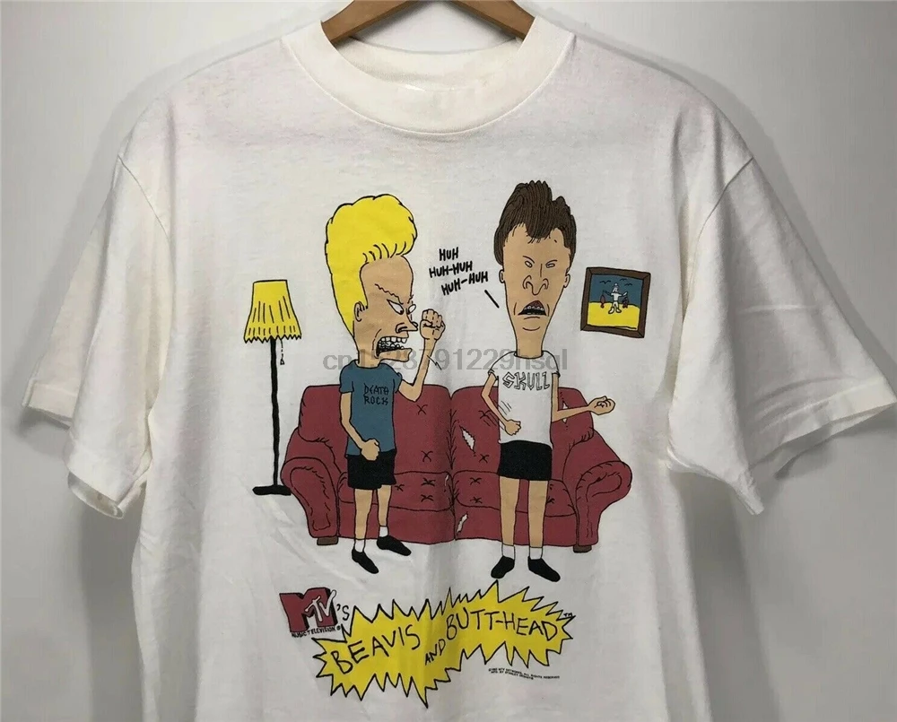 Винтаж Ретро один стежок 90S 93 & rsquo Beavis Butthead Mtv первый сезон футболка мл размера