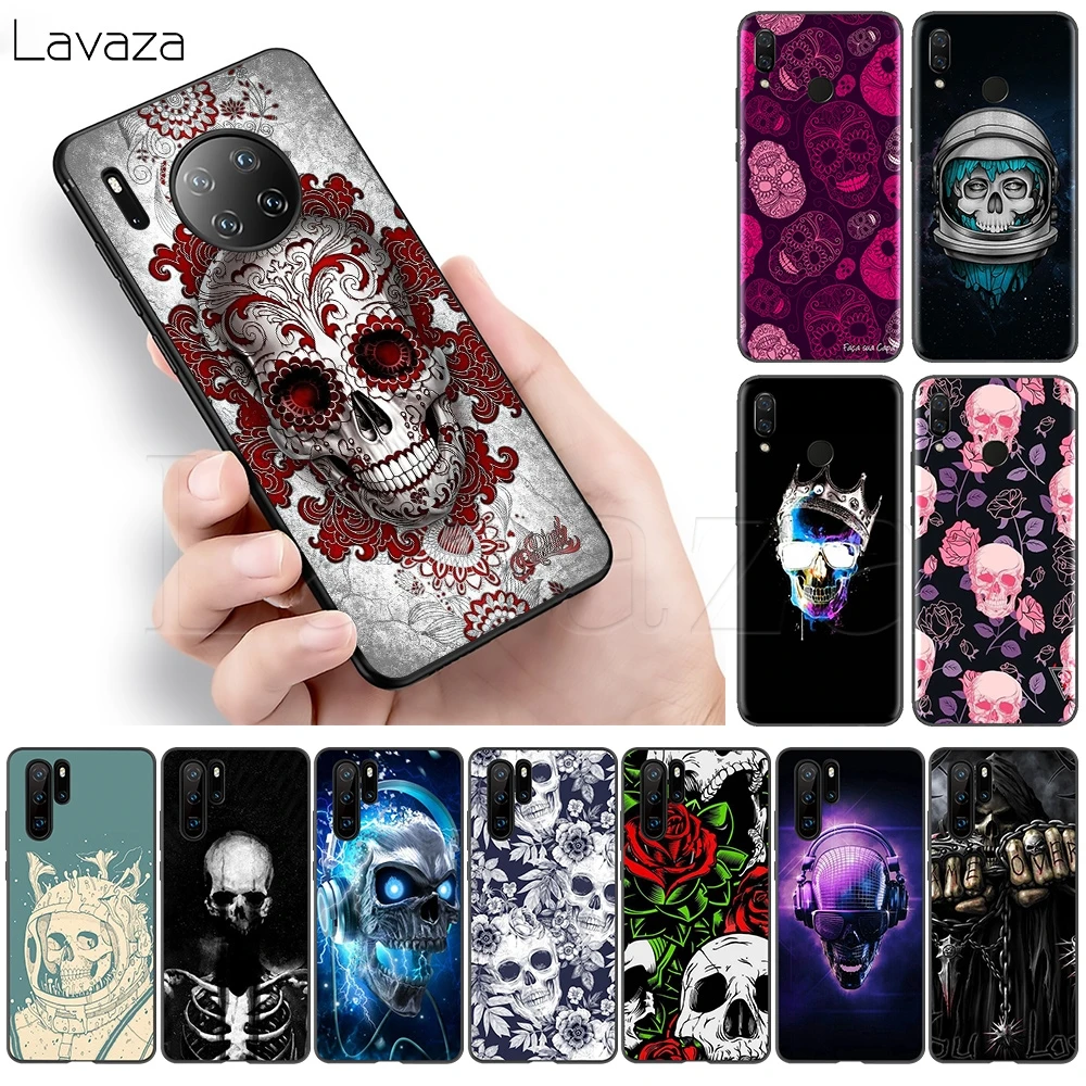 Мягкий силиконовый чехол с черепом Lavaza для Honor Note 6A 7A 7X 8A 8X 8C 9 9X 10 20 20S 9A 10X Y6P Pro