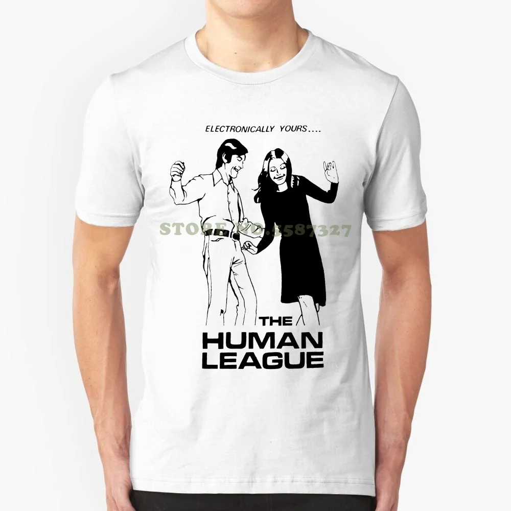 Футболка The League с принтом экрана быстрая запись Электронная в стиле панк Heaven 17