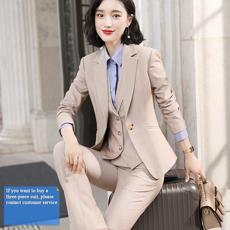 Женский деловой костюм Lenshin из 2 предметов жилет и брюки пиджак без рукавов