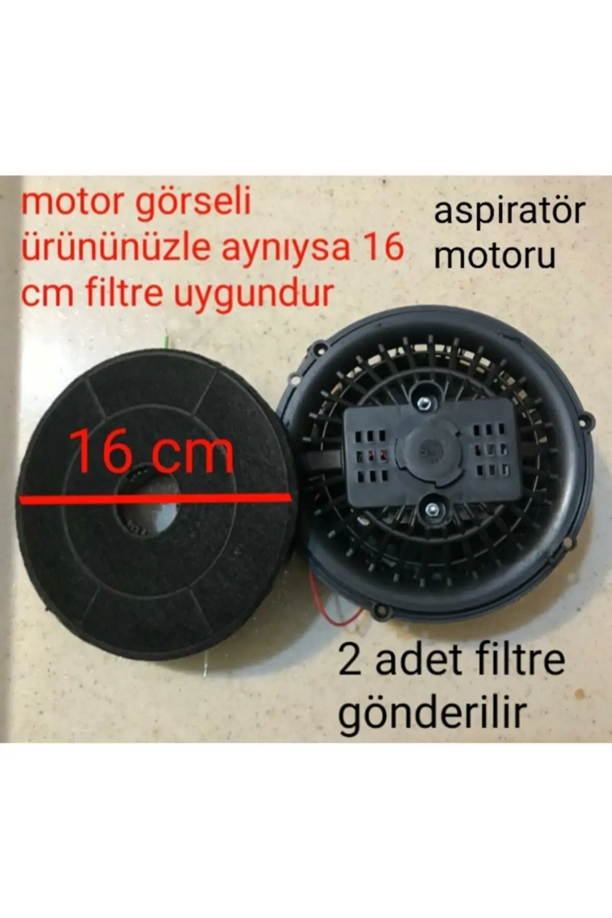 

MHK Parts Aspirator And Hood Original 100 Activated Carbon Filter 16 Cm