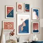 Ведьма гадания Луна солнце бабочка настенная Картина на холсте скандинавские постеры и принты настенные картины для гостиной домашний декор