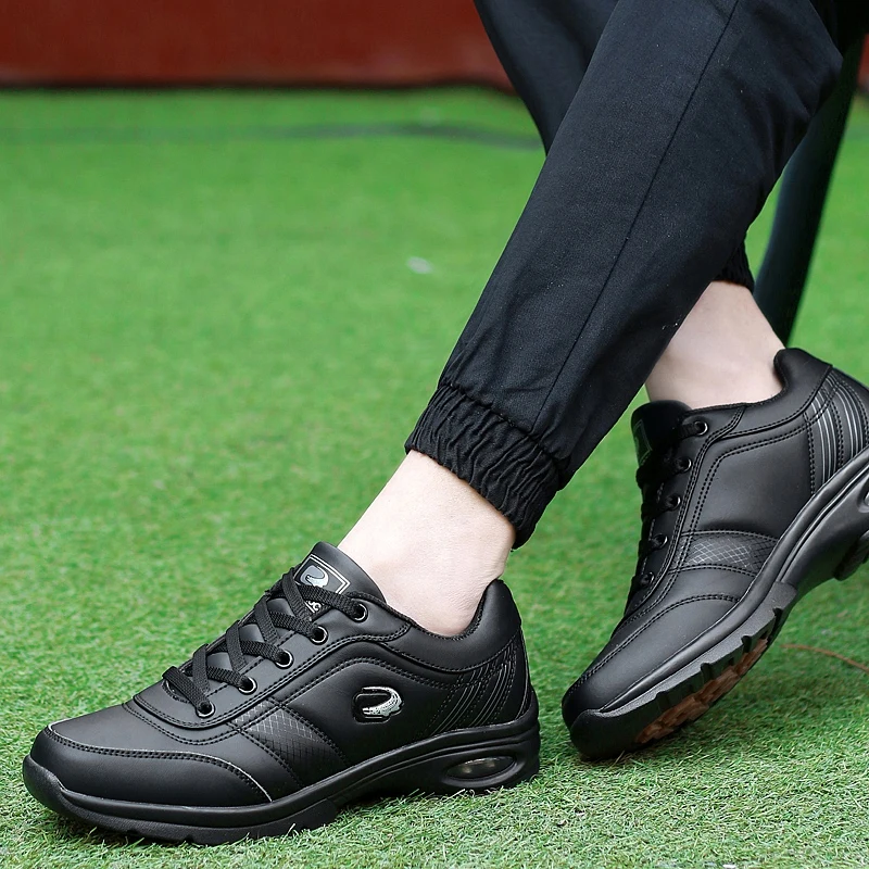 Мужские кожаные кроссовки для бега и ходьбы | Спорт развлечения