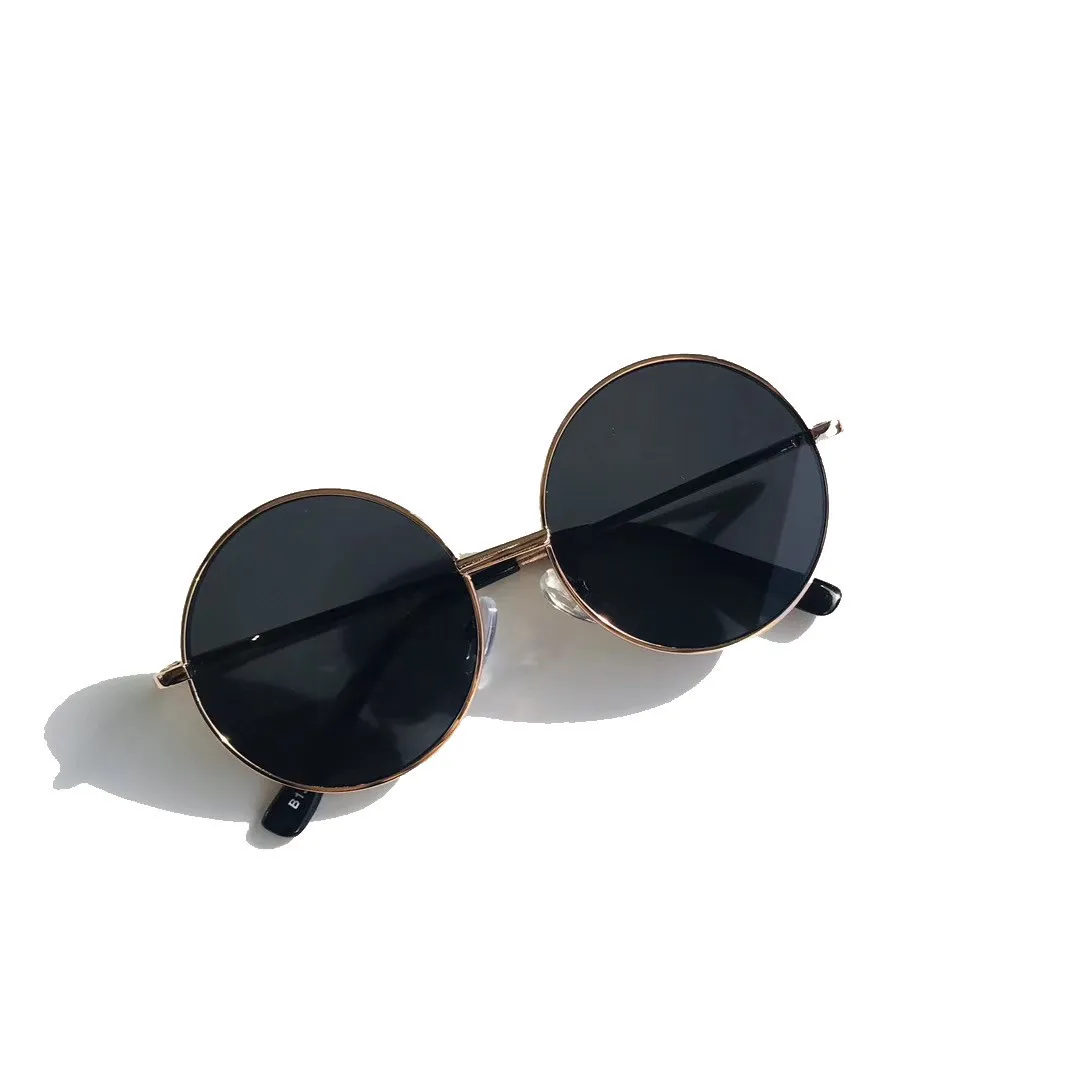 

New Retro Round Frame Kids Children Sunglasses Wild British Style Sun Glasses Eyewear Wholesale Hot 2021