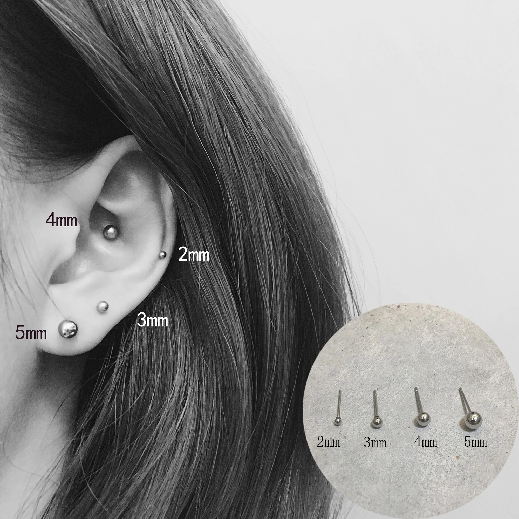 Милые мини серьги для женщин девушек 925 серебряные серьги-гвоздики 2020 хрящевой